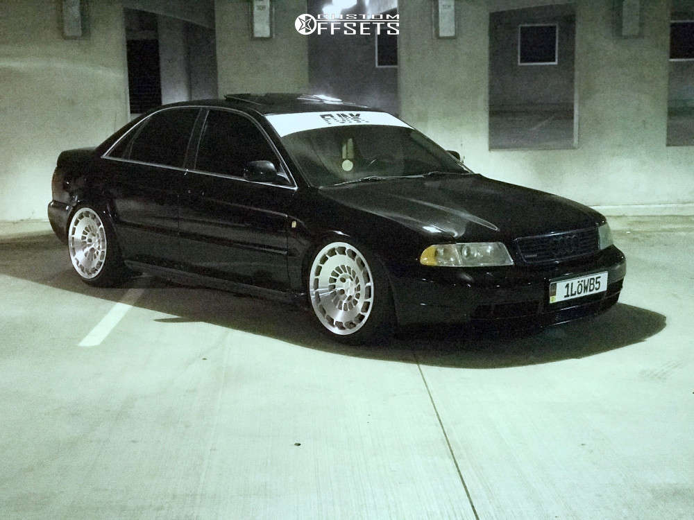 1998 Audi A4 Quattro with 18x9.5 35 Rotiform Ccv and 215/40R18 Nankang  NS-25 and Coilovers | Custom Offsets