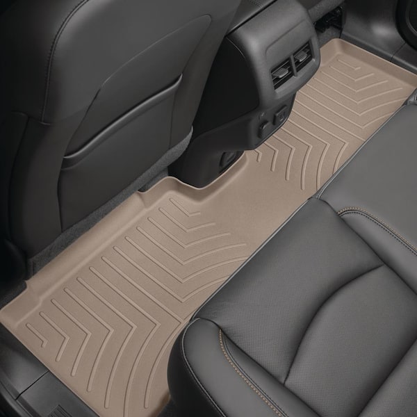 WeatherTech Tan Rear FloorLiner/Buick/Enclave/2011 - 2017 Covers 2nd and  3rd Row Foot Areas, with 2nd Row Console Requires Trim 459423