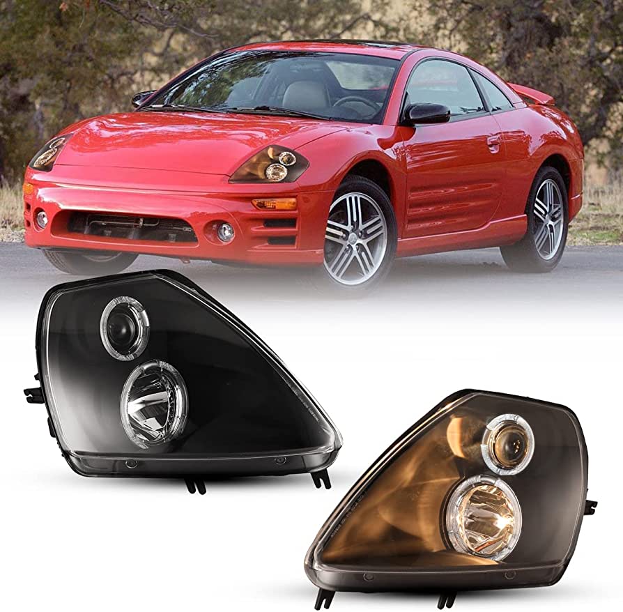 Amazon.com: Winjet Compatible with [2000 2001 2002 2003 2004 2005 Mitsubishi  Eclipse 3G] LED DRL Halo Projector Headlights : Automotive