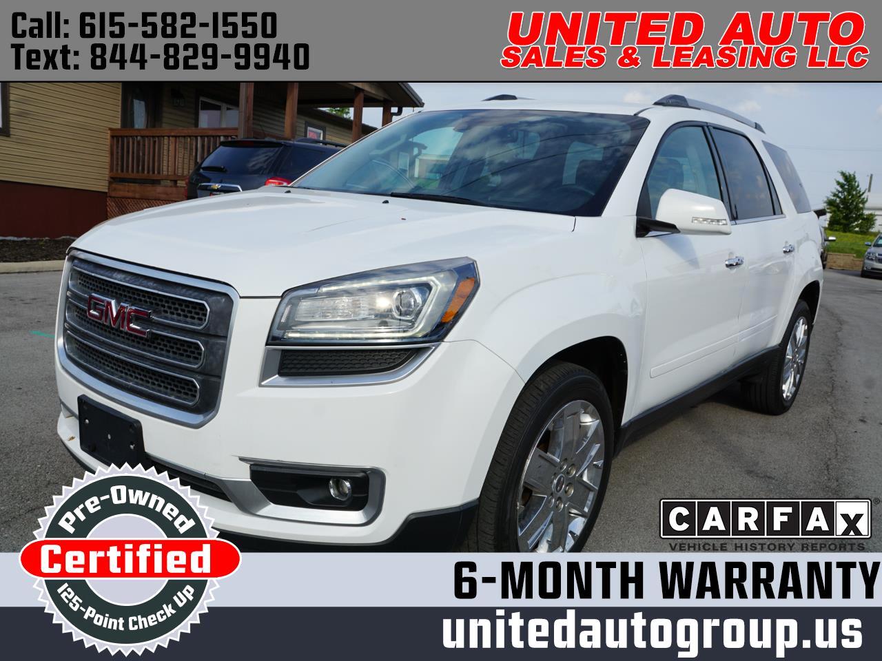 Used 2017 GMC Acadia Limited FWD 4dr Limited for Sale in La Vergne TN 37086  United Auto Sales & Leasing LLC