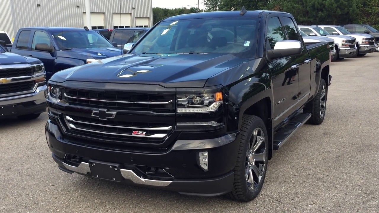 2018 Chevrolet Silverado 1500 LTZ 4WD Black Roy Nichols Motors Courtice ON  - YouTube