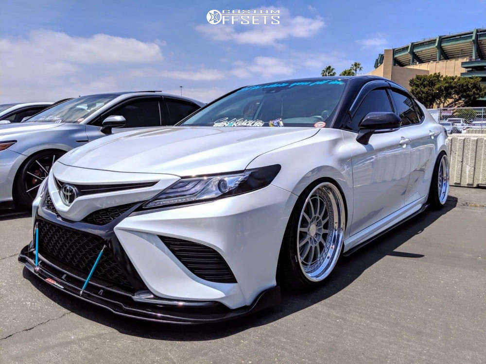 2019 Toyota Camry with 20x9.5 22 Heritage Hokkaido and 225/35R20 Nankang  NS-25 and Air Suspension | Custom Offsets