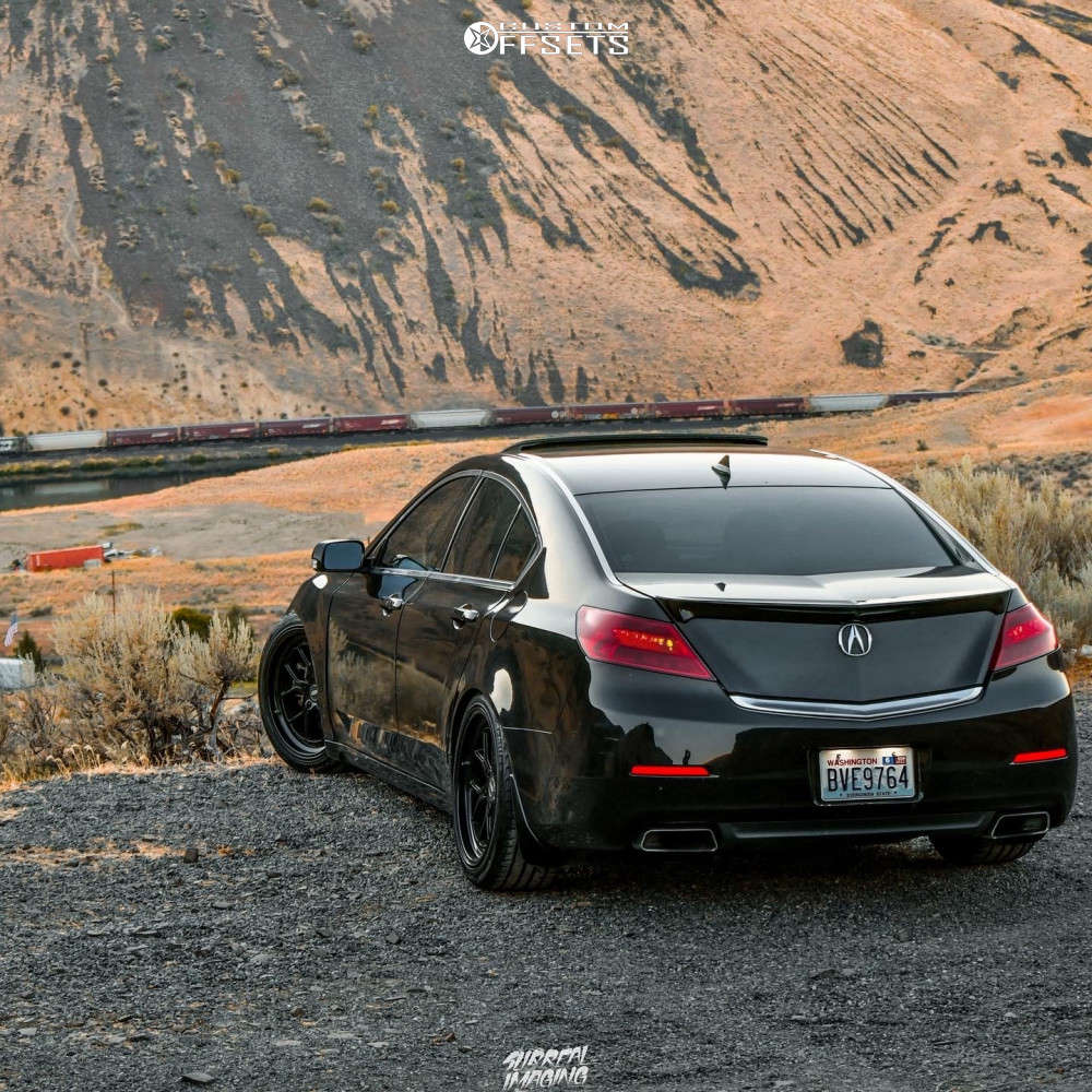 2012 Acura TL with 19x9.5 35 ESR Cs2 and 245/40R19 Achilles Atr Sport 2 and  Coilovers | Custom Offsets