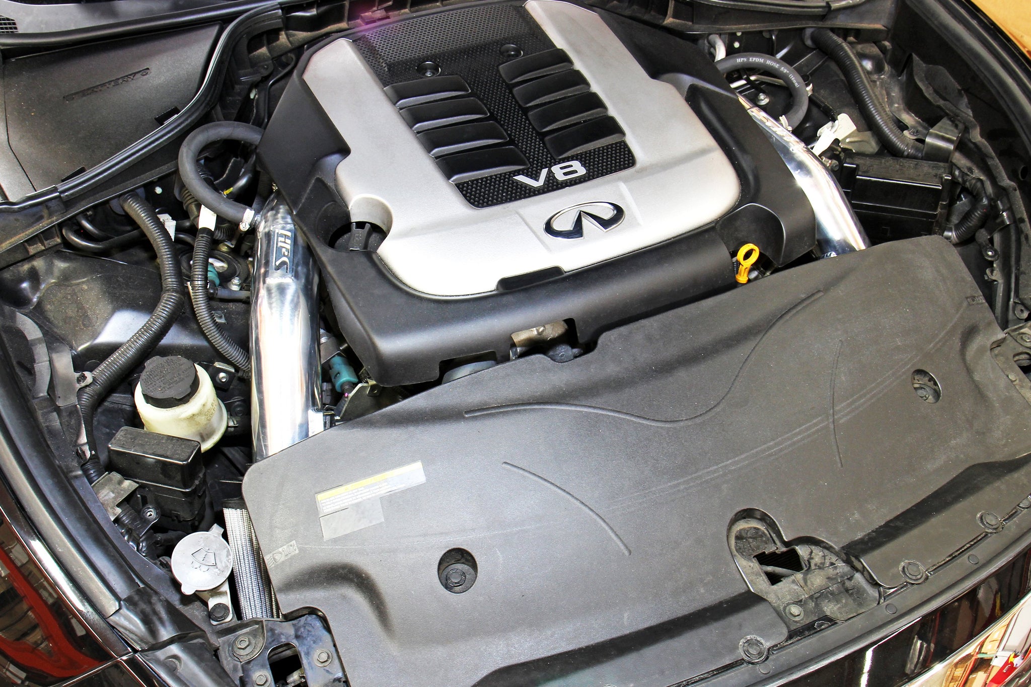 HPS Short Ram Air Intake Infiniti M56 5.6L V8 (2011-2013) Blue / Polis –  Redline360
