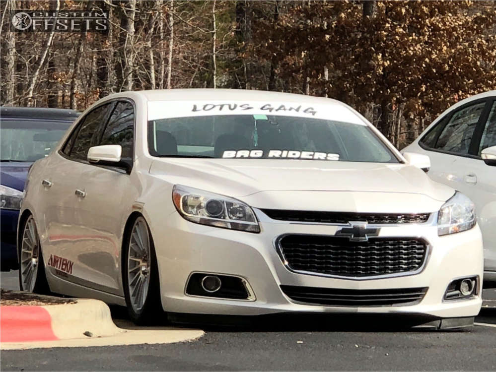 2015 Chevrolet Malibu with 19x8.5 35 Rotiform Ind-t and 215/35R19 Nankang  NS-20 and Air Suspension | Custom Offsets
