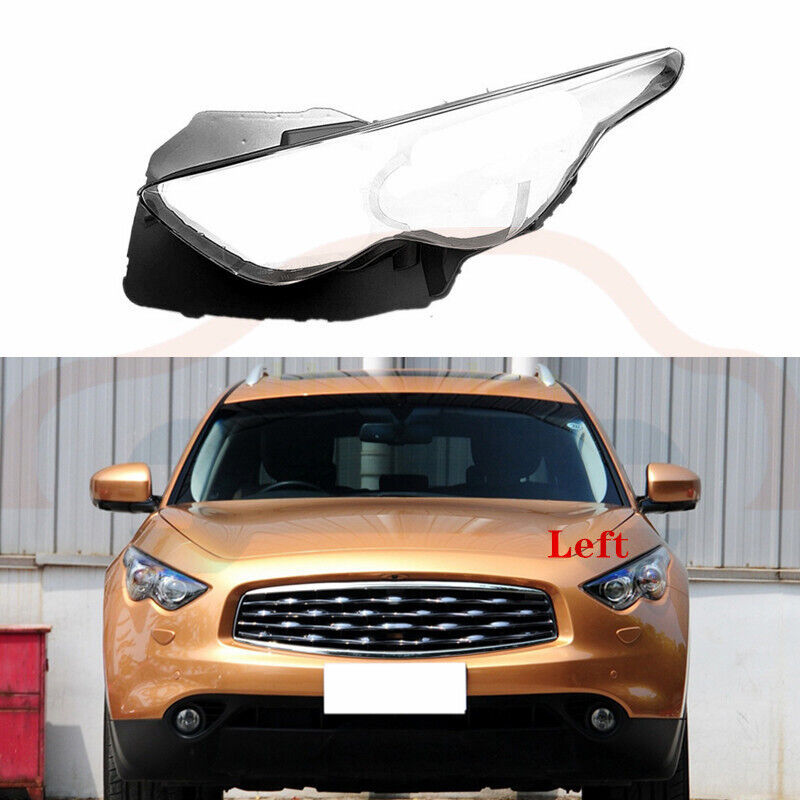 1Pcs For INFINITI FX50 2009-2013 Left side Headlight Lens Cover+Sealant  Glue | eBay