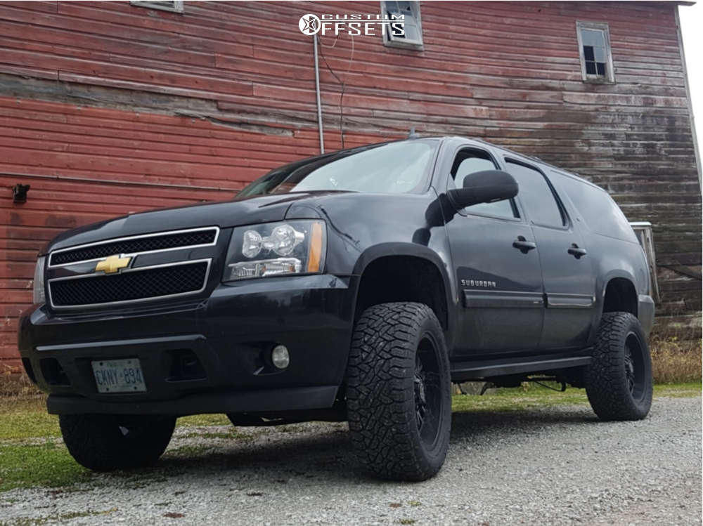 2011 Chevrolet Suburban 1500 with 20x9 Panther Offroad 579 and 33/12.5R20  Fuel Gripper At and Suspension Lift 5" | Custom Offsets