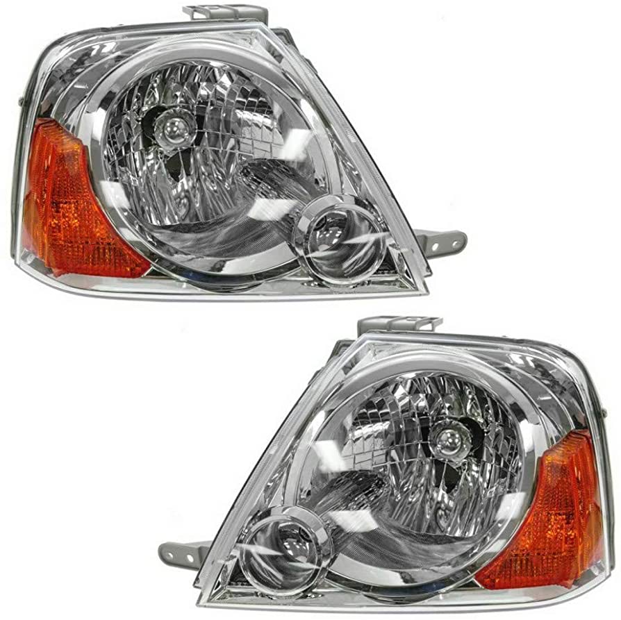 For Suzuki XL7 Headlight Assembly Unit 2004-2006 Pair Driver and Passenger  Side Replaces SZ2502117 + SZ2503117