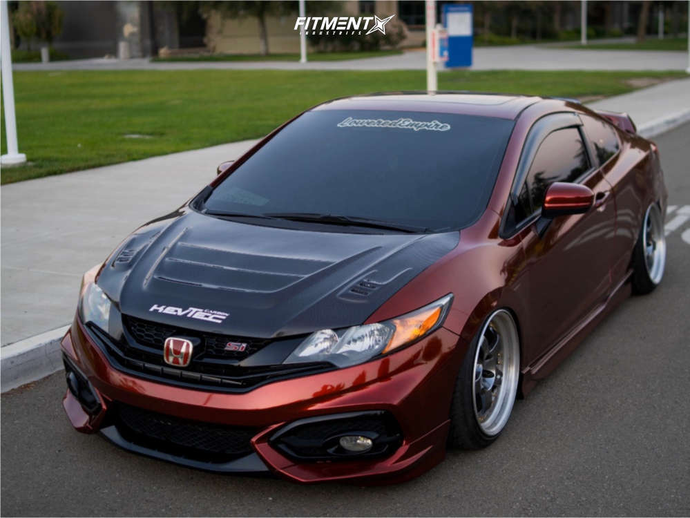 2014 Honda Civic Si with 18x9.5 Work Meister S1 3p and Federal 225x40 on  Air Suspension | 1886782 | Fitment Industries