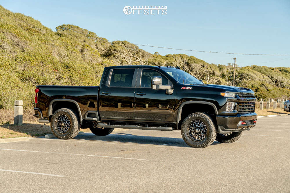 2022 Chevrolet Silverado 3500 HD with 20x9 25 XD Grenade and 35/12.5R20  Nitto Ridge Grappler and Leveling Kit | Custom Offsets