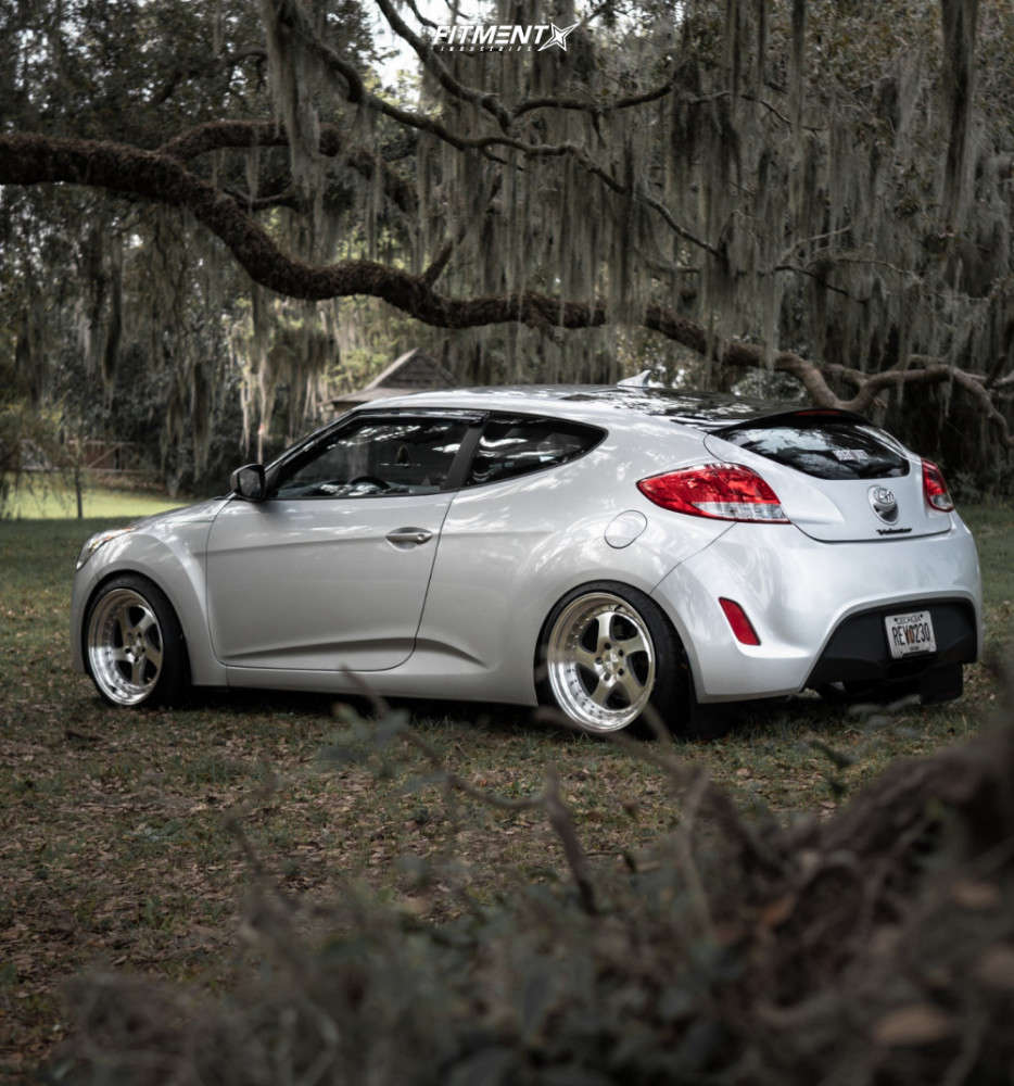 2012 Hyundai Veloster Base with 18x9.5 ESR Sr02 and Federal 225x40 on  Coilovers | 653781 | Fitment Industries