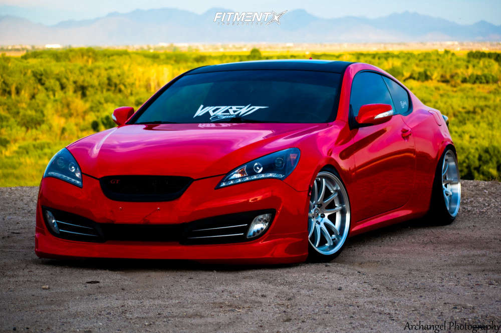 2011 Hyundai Genesis Coupe 3.8 Grand Touring with 19x9.5 Aodhan DS02 and  Achilles 235x35 on Coilovers | 1071079 | Fitment Industries