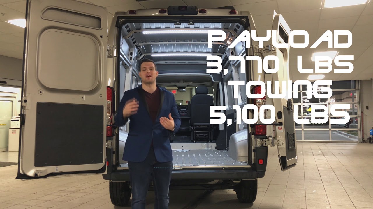 2018 RAM PROMASTER 1500 CARGO VAN HIGH ROOF 136'' WB - YouTube