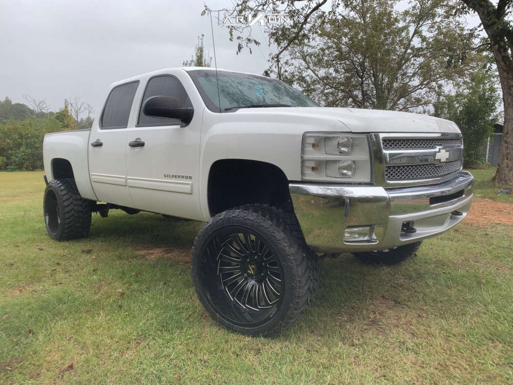 2012 Chevrolet Silverado 1500 Wheel Offset Super Aggressive 3"-5"  Suspension Lift 7.5" | 833594 | ARKON OFF-ROAD