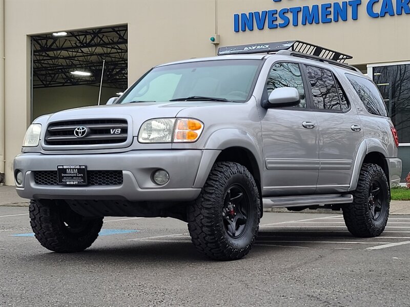 2002 Toyota Sequoia SR5 V8 4.7L 3RD SEAT / 1-Owner / NEW TIRES/ LIFTED /  Lots Of Records / Excellent Condition