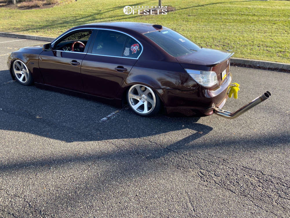 2004 BMW 545i with 18x9 30 3SDM 0.06 and 205/30R18 Continental  Contisportcontact 2 and Coilovers | Custom Offsets