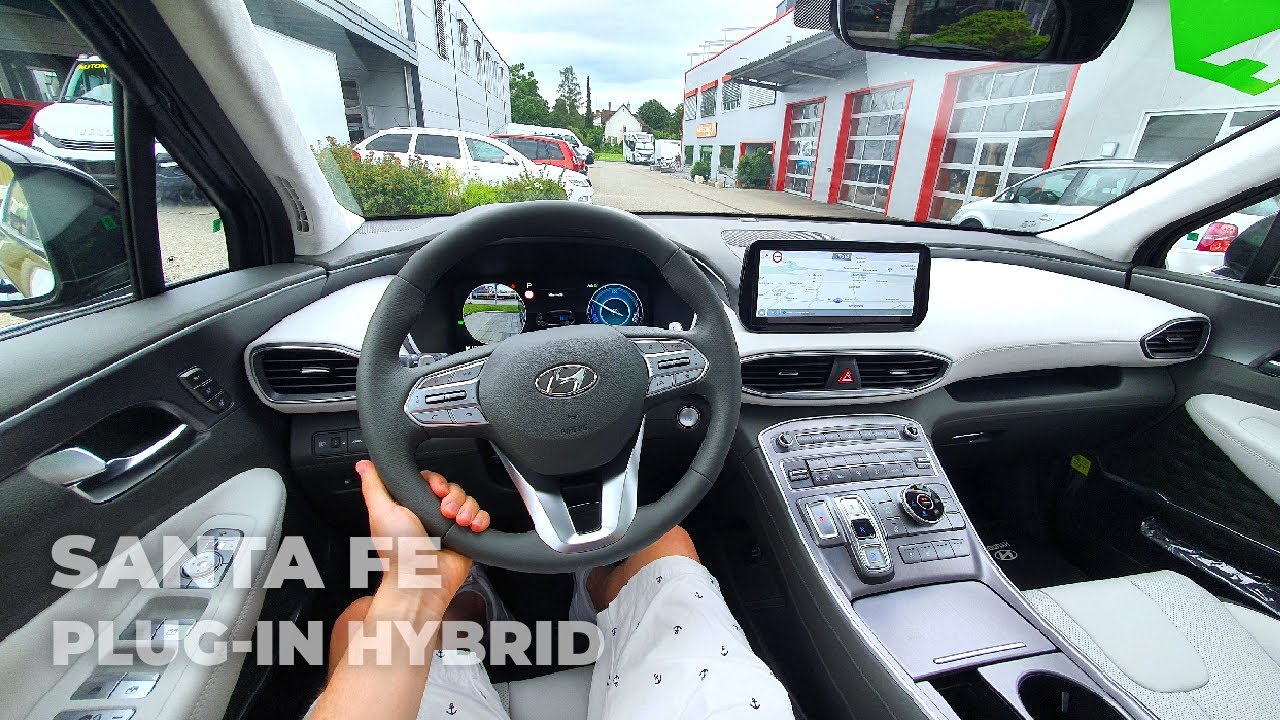 New Hyundai Santa Fe Plug-in Hybrid 2022 Test Drive POV - YouTube