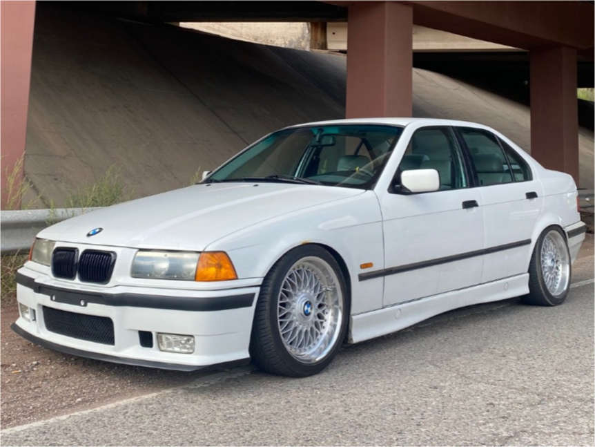 1998 BMW 328i with 17x7.5 41 BBS RC-090 and 215/45R17 Hankook Ventus S1 Evo  2 and Coilovers | Custom Offsets