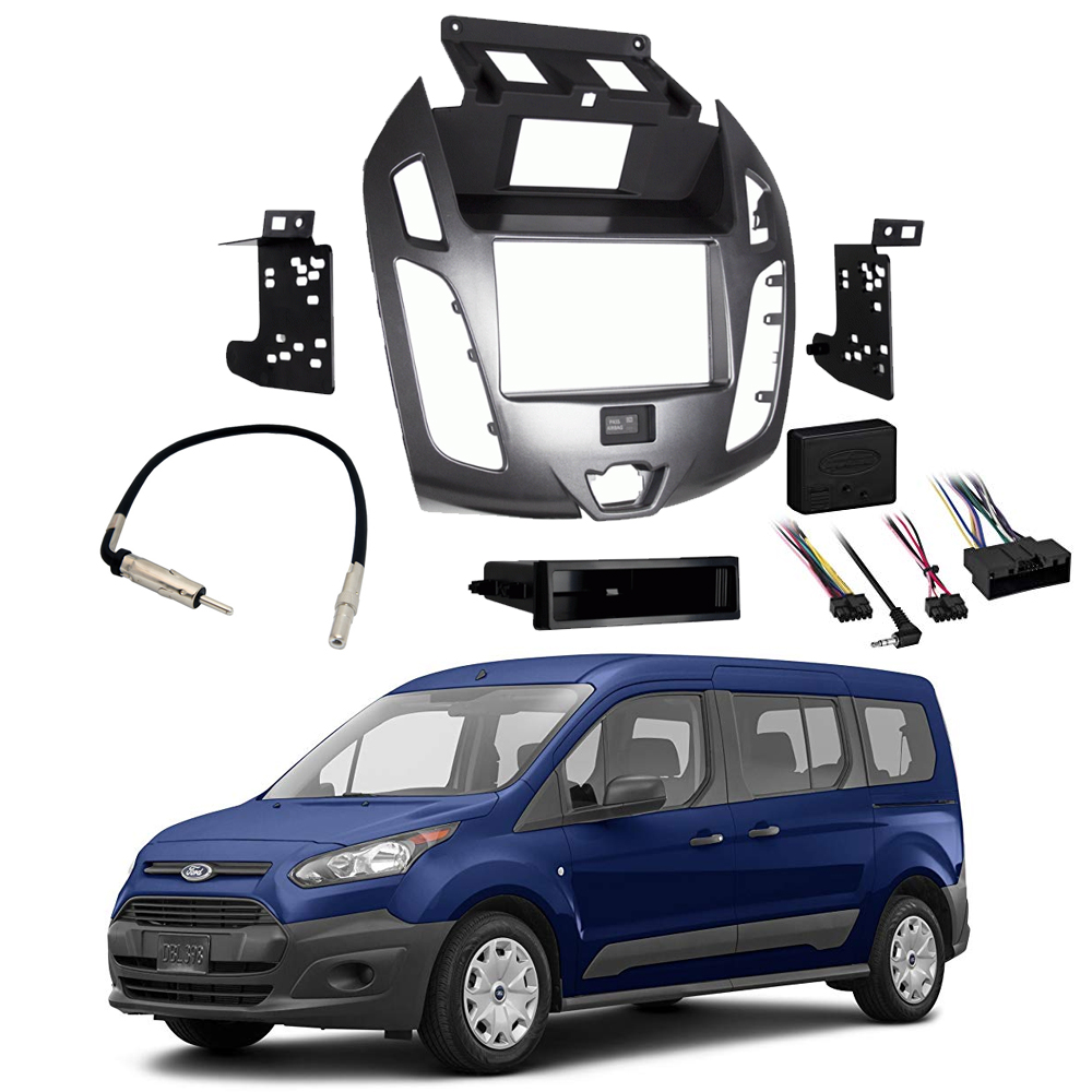 Ford Transit Connect 2014-2016 Stereo Radio Install Dash Kit Gray Package  New - Walmart.com