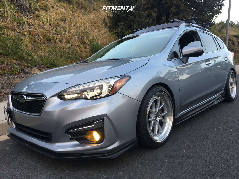 2017 Subaru Impreza Limited with 18x8.5 Aodhan DS08 and Goodyear 225x40 on  Coilovers | 1040378 | Fitment Industries
