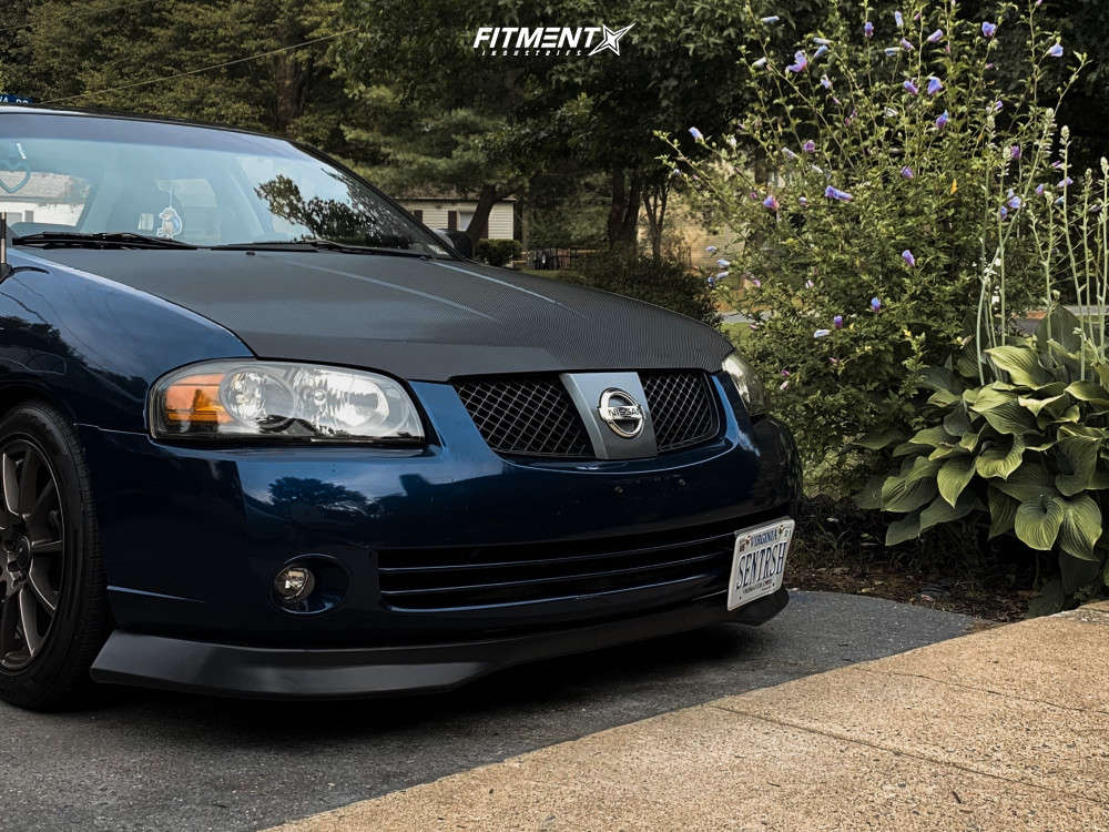 2005 Nissan Sentra Base with 16x7 Focal F-20 and Fuzion 195x55 on Lowering  Springs | 1765072 | Fitment Industries