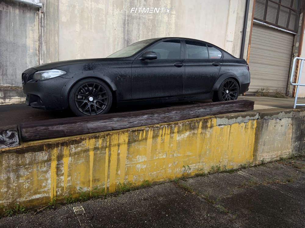 2015 BMW 535i Base with 18x9.5 ESR Sr12 and Falken 245x45 on Stock  Suspension | 805762 | Fitment Industries