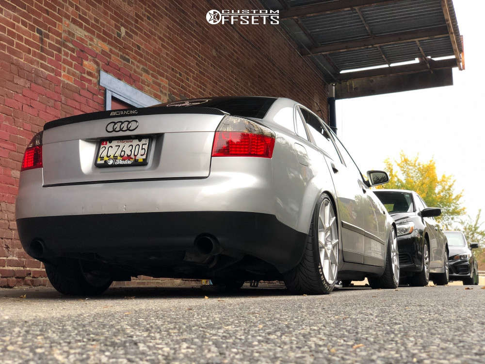 2002 Audi A4 Quattro with 18x8.5 35 Rotiform Kps and 225/40R18 Federal  SS595 and Coilovers | Custom Offsets