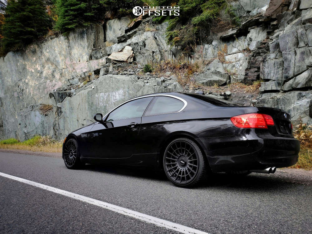 2011 BMW 328i XDrive with 19x8.5 30 Rotiform Las-r and 215/30R19 Minerva  F205 and Stock | Custom Offsets