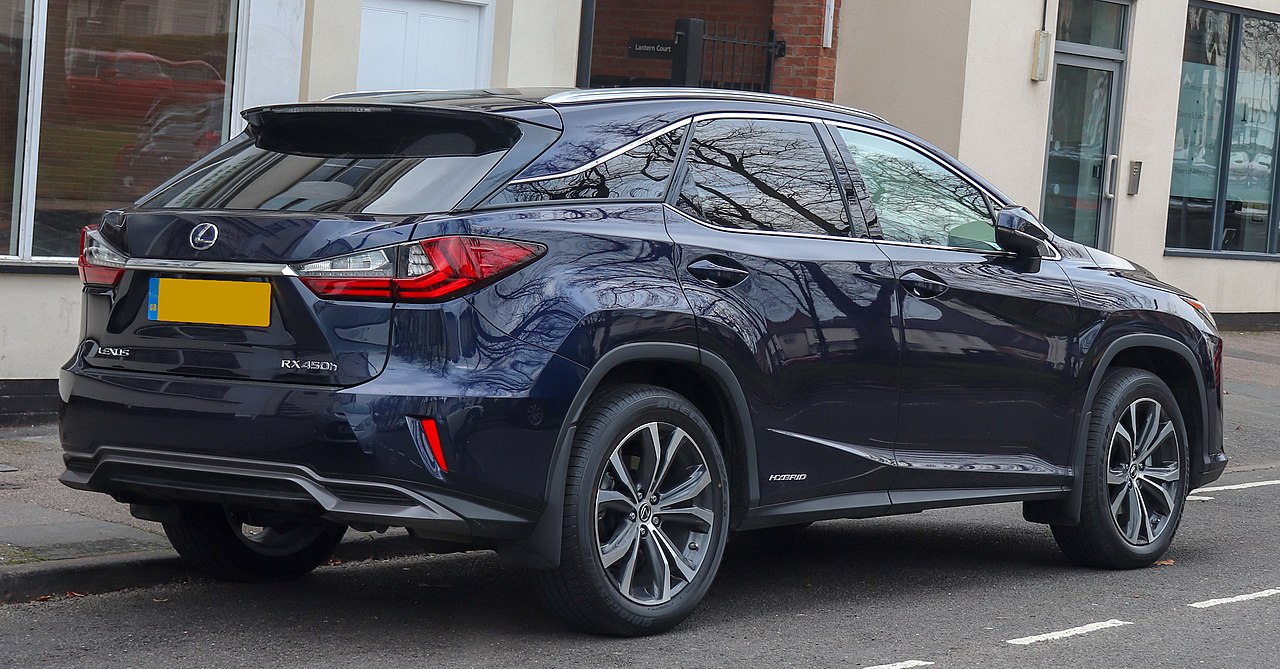 File:2018 Lexus RX 450h Luxury CVT 3.5 Rear.jpg - Wikimedia Commons