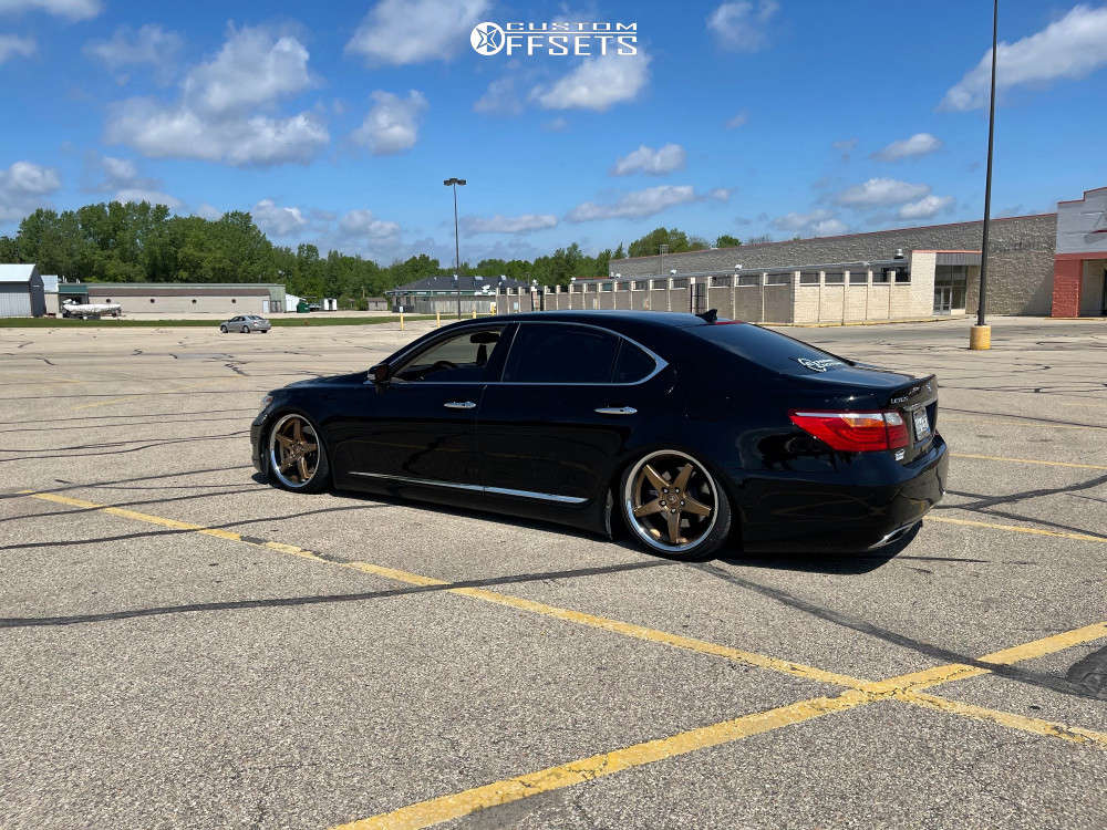 2010 Lexus LS460 with 20x9 35 Asanti Black Abl-31 and 235/30R20 Lexani Lx-twenty  and Air Suspension | Custom Offsets