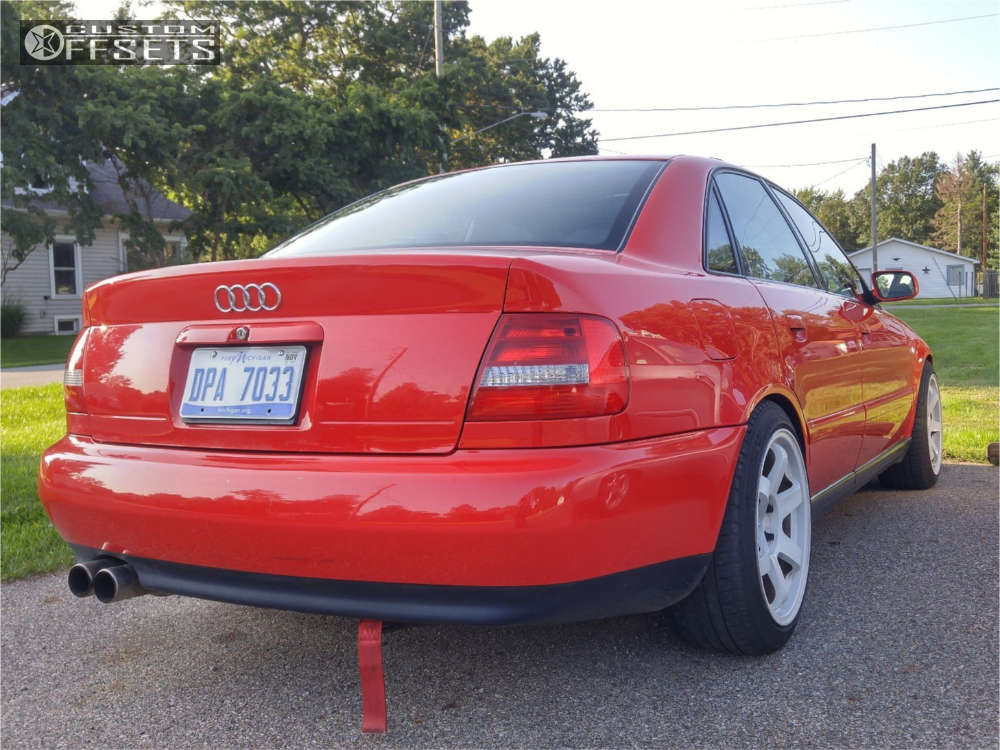 2001 Audi A4 Quattro with 17x9 42 Rota Grid and 225/45R17 Kumho Solus and  Coilovers | Custom Offsets