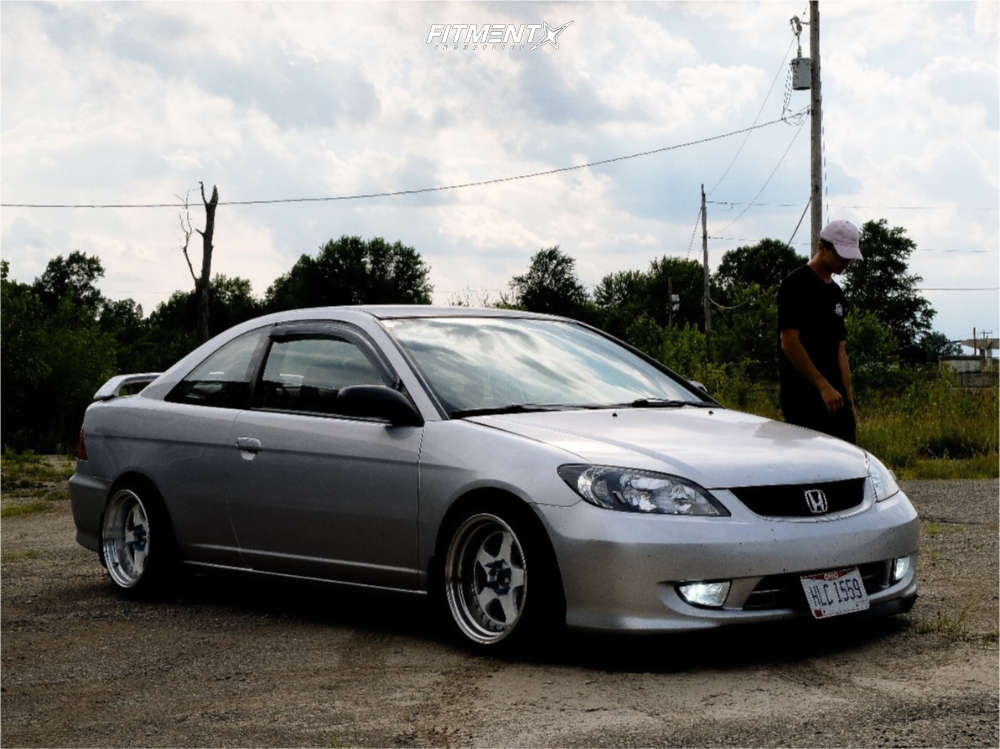2005 Honda Civic LX with 16x9 JNC Jnc010 and Hankook 205x45 on Coilovers |  736403 | Fitment Industries