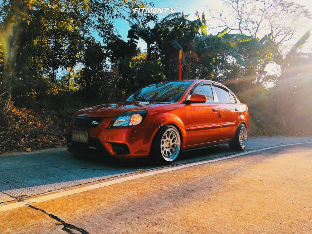 2011 Kia Rio SX with 16x8.5 Rotiform Yvr and Sailun 195x45 on Lowering  Springs | 629788 | Fitment Industries
