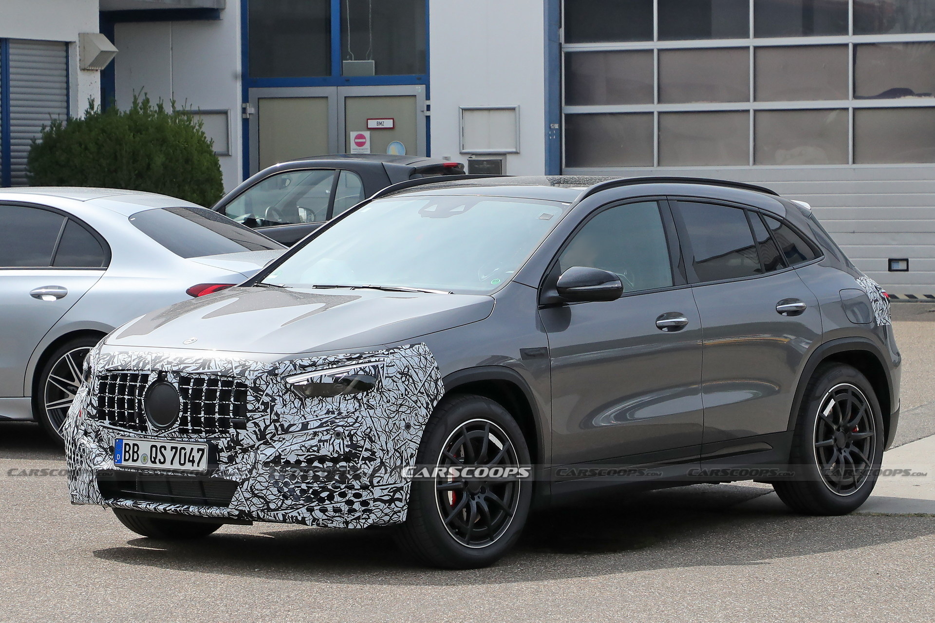 Mercedes-AMG GLA 45 Facelift Spied With Smaller-Than-Usual Wheels |  Carscoops