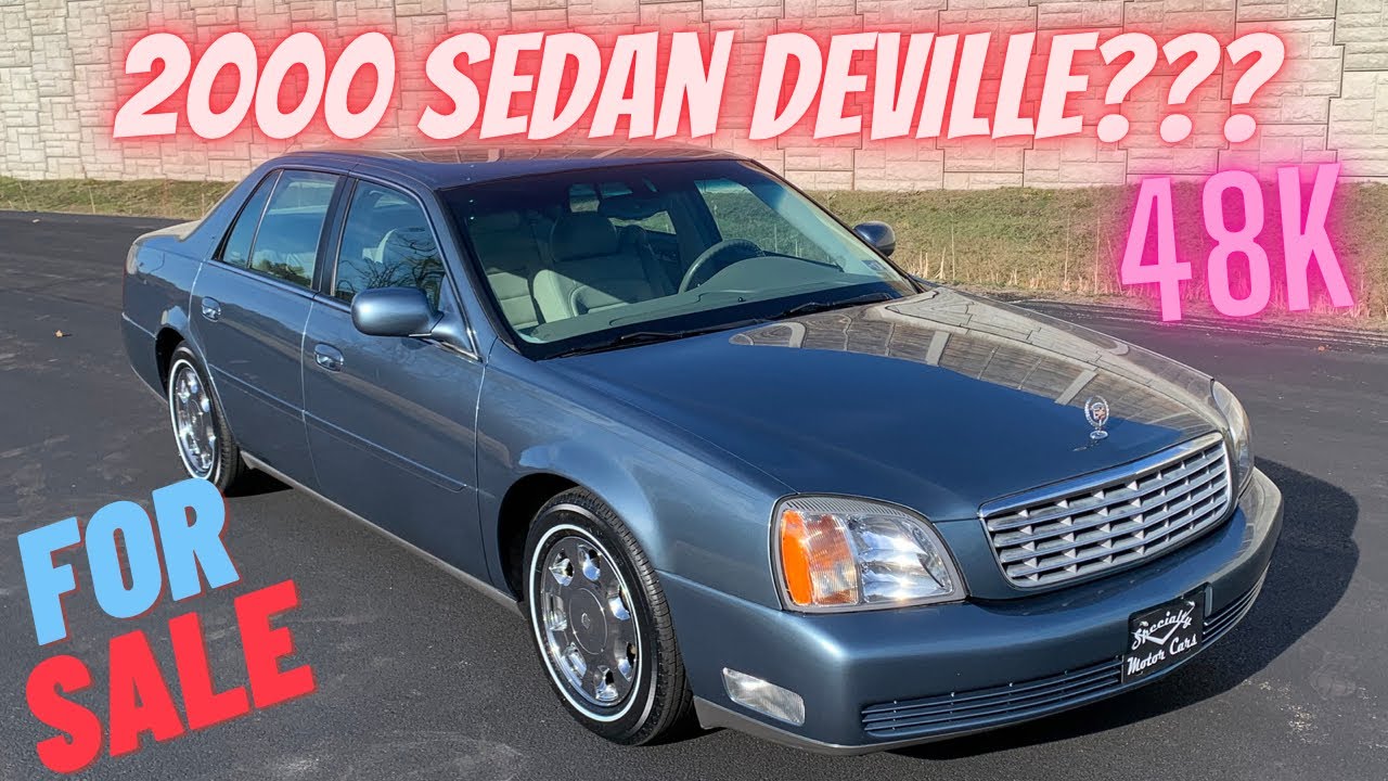 2000 Cadillac DeVille RARE COLOR 48k Miles FOR SALE by Specialty Motor Cars  White Wall Tires 1 Owner - YouTube