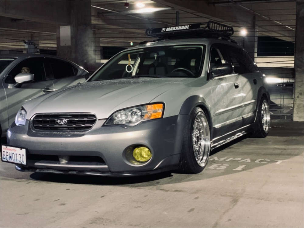 2005 Subaru Outback with 18x9.5 25 JNC Jnc004 and 225/40R18 Federal SS595  and Coilovers | Custom Offsets