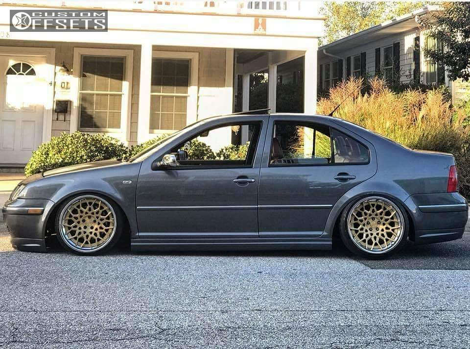 2004 Volkswagen Jetta with 18x9.5 -12 Rotiform CSW and 205/30R18 Nitto Neo  Gen and Air Suspension | Custom Offsets