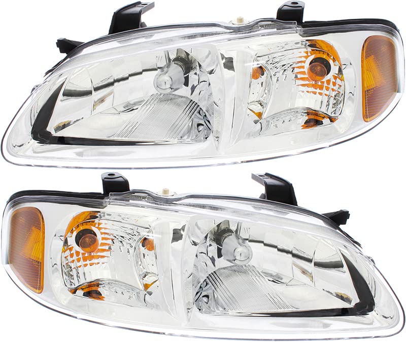 Amazon.com: For Nissan Sentra Headlights Lamps Set 2002 2003 Halogen Driver  and Passenger Side : Everything Else