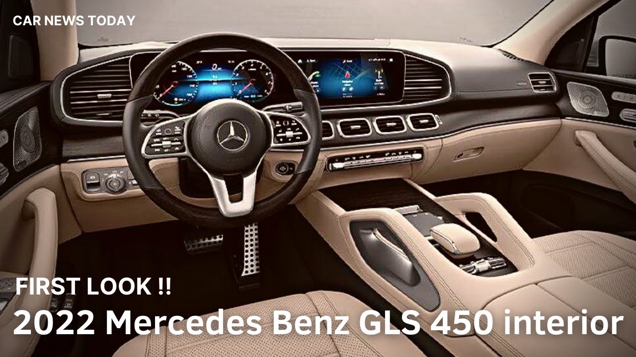 FIRST LOOK: 2022 Mercedes Benz GLS 450 interior | 2022 mercedes-benz gls 450  4matic luxury interior - YouTube