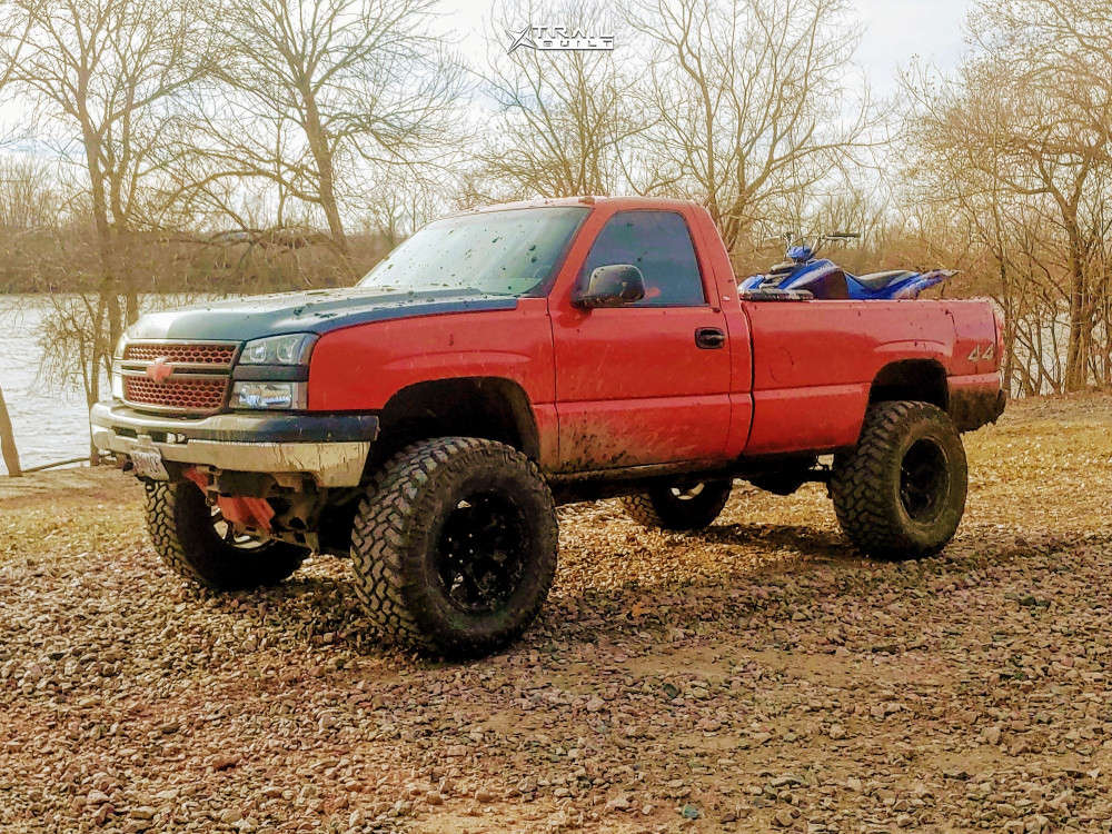 2004 Chevrolet Silverado 1500 Wheel Offset Super Aggressive 3"-5"  Suspension Lift 6" & Body 3" | 1246162 | TrailBuilt Off-Road