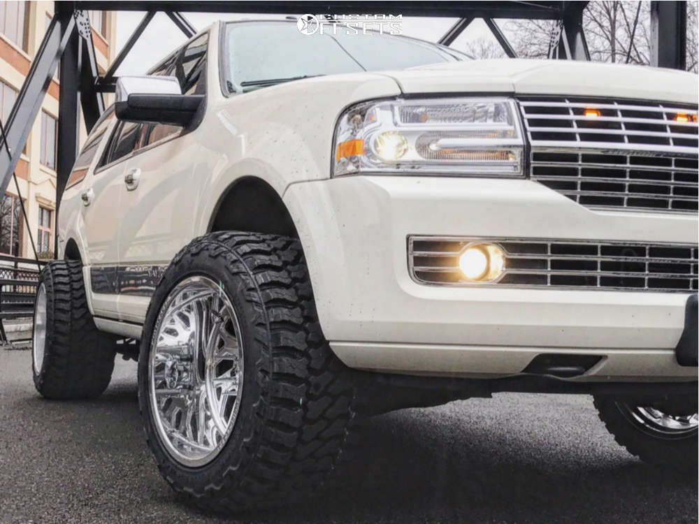 2008 Lincoln Navigator with 20x14 -76 KG1 Forged Yaz and 33/14.5R20 Fury  Offroad Country Hunter MT and Suspension Lift 4" | Custom Offsets