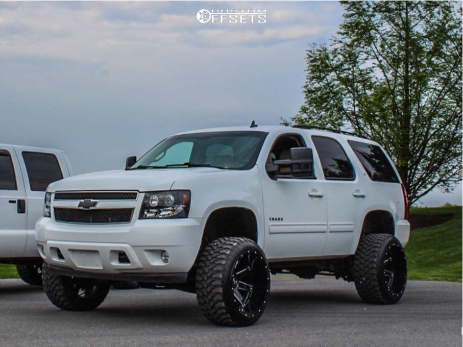 2010 Chevrolet Tahoe with 22x14 -76 Hostile Alpha and 33/12.5R22 Comforser  Cf3000 and Suspension Lift 6" | Custom Offsets