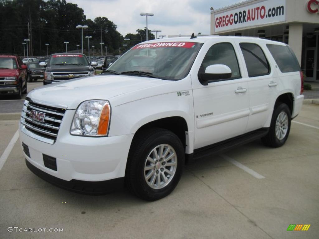 2009 Summit White GMC Yukon Hybrid #32268986 | GTCarLot.com - Car Color  Galleries