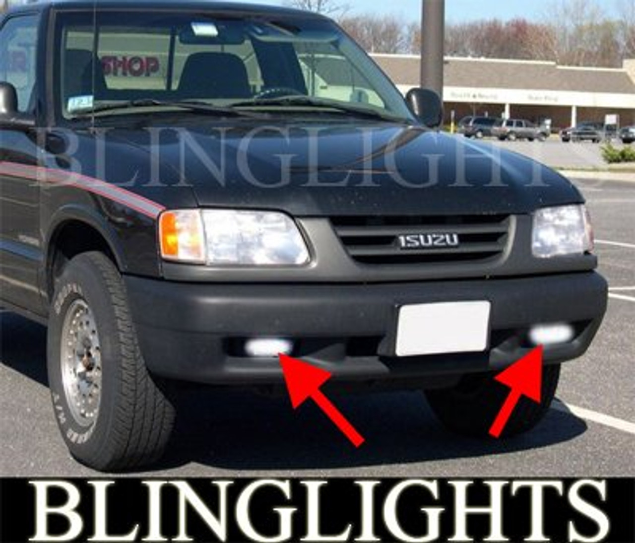 1996 1997 1998 1999 2000 Isuzu Hombre Xenon Fog Lamps Driving Lights  Foglamps Foglights Kit - BlingLights.com