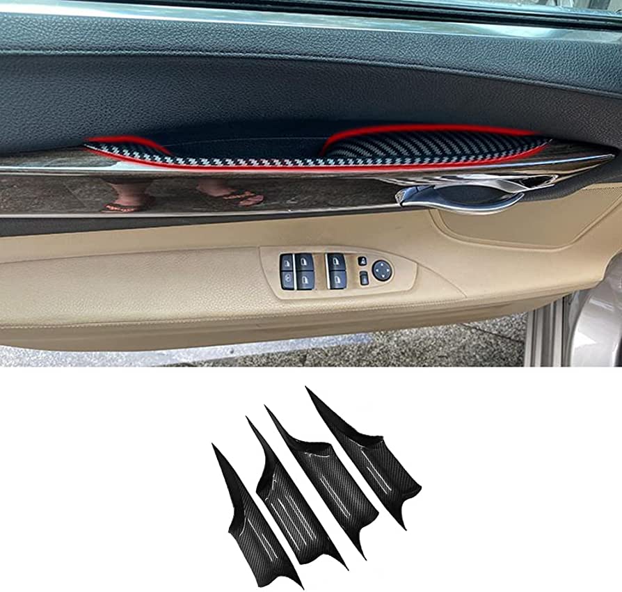 Amazon.com: TKREENO Car Door Handle Cover for BMW 7 Series F02 2009-2015  740Li 750Li 760Li Interior Door Pull Handles Protective Decorate Cover  (Carbon Fiber Color) : Automotive