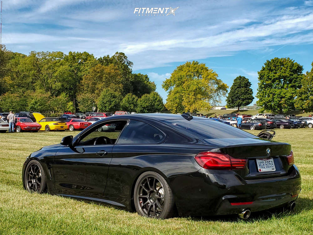 2018 BMW 440i Base with 18x8.5 Volk Ze40 and Continental 245x40 on  Coilovers | 805409 | Fitment Industries