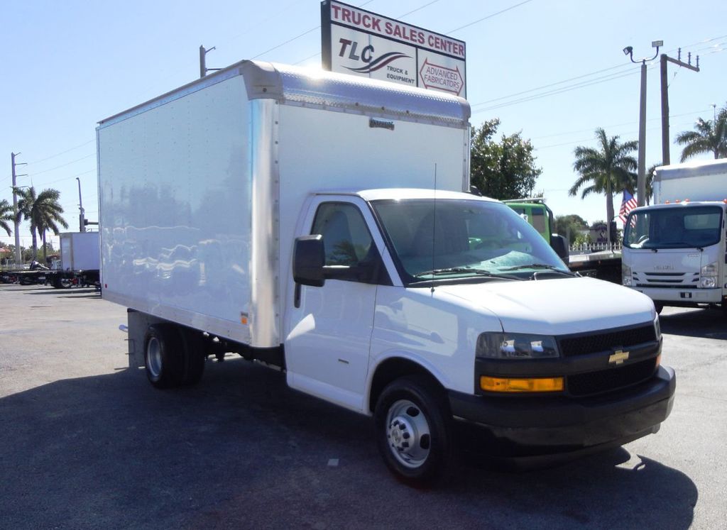 2019 Used Chevrolet Express 3500 CUTAWAY 12FT DRY BOX CARGO TRUCK at Tri  Leasing Corp Serving Pompano Beach, FL, IID 20649533