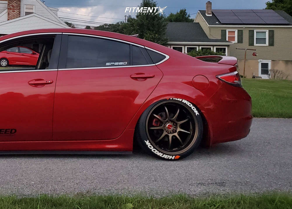 2009 Mazda 6 GT with 19x9.5 Work D9r and Hankook 235x40 on Stock Suspension  | 1300654 | Fitment Industries