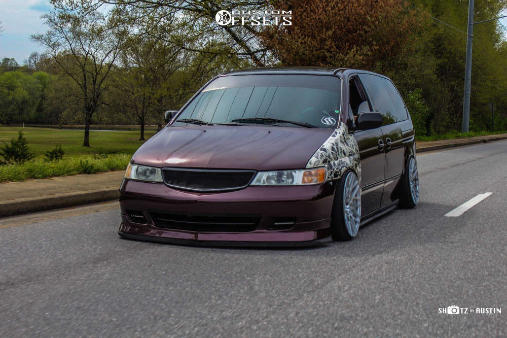2001 Honda Odyssey with 20x10 35 Rotiform Blq and 235/30R20 Achilles Atr  Sport and Coilovers | Custom Offsets