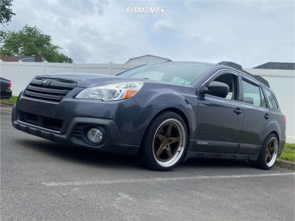 2014 Subaru Outback 2.5i with 18x8.5 Aodhan Ds05 and Lexani 225x40 on  Coilovers | 1872688 | Fitment Industries